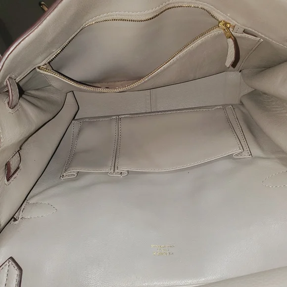 Hermes Ultraviolet Togo Leather Dove Gray Jypsiere 28 Bag - Picture 15 of 15